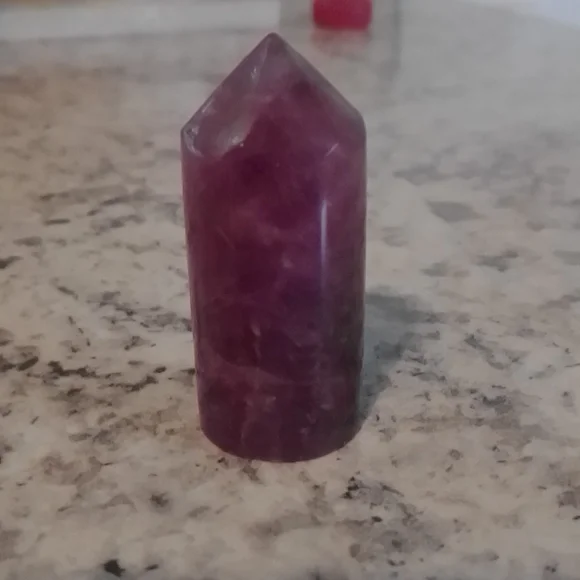 Watermelon Fluorite cylinder point mini - Picture 1 of 3